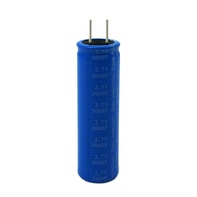 Ev Güneş Enerjisi Süper Kapasitör Pil 2.7V 3000F Taşınabilir Radyal Tip