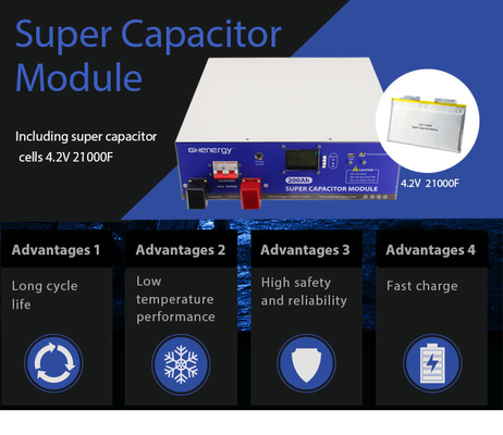 BMS Çok Amaçlı 48V Ultrakapasitör Modülü, 100ah Grafen Supercap Modülü