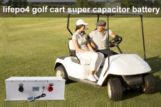 Süper Kapasitör Bankası 48v 5250wh Golf Arabası Pil Uzun Menzilli Uzun Çevrim Ömrü