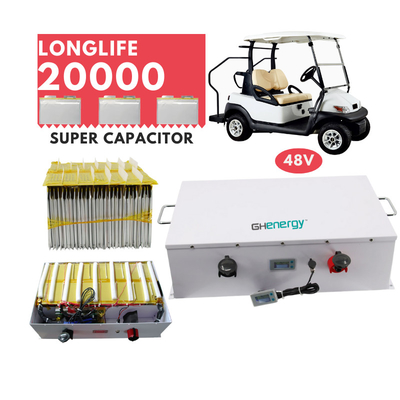 Golf Arabası Süper Kapasitör Pil 48V 1050WH Grafen Kapasitör Paketi