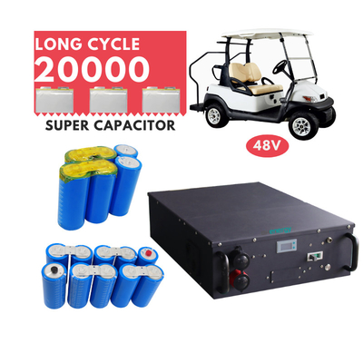Golf Arabaları ve Elektrikli Buggy İçin Grafen Süper Kapasitör Pil 48v 3900wh