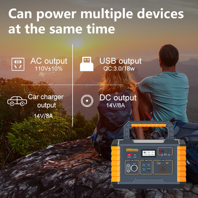50 / 60Hz Dış Mekan Taşınabilir Güç Kaynağı, Güneş Panelli 500w Taşınabilir Güç İstasyonu