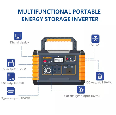 50Hz/60Hz Taşınabilir Güneş Enerjisi Santrali Jeneratörü 500W Dayanıklı