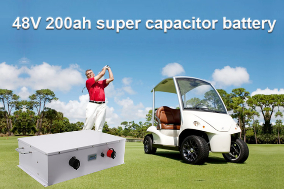 48V 200Ah Grafen Süper Kapasitör Pil Golf Arabaları Kimyasal Piller