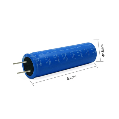 Yüksek Hızlı Güneş Enerjisi Toplama için Grafen 2.7V 3000F Süper Kapasitörler 18650 Pil