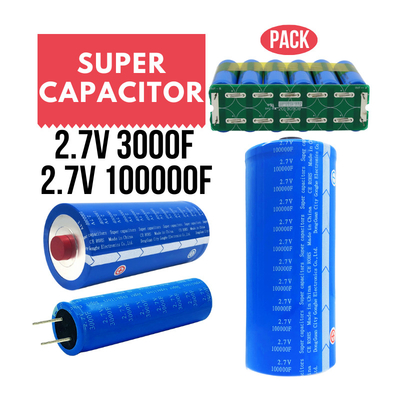 2.7V 100000 Grafen Süper Kapasitörler Güneş Enerjisi Toplama için Pil Enerjisi Depolama Pili