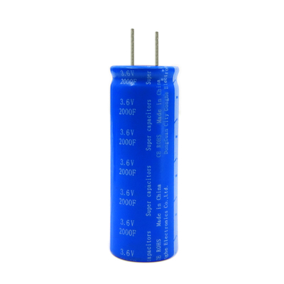 Çift Elektrikli Radyal Katmanlı Farad Kapasitörler Pil 3.6v 2000f