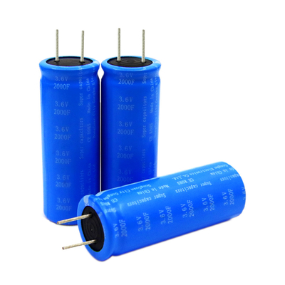 Çift Elektrikli Radyal Katmanlı Farad Kapasitörler Pil 3.6v 2000f