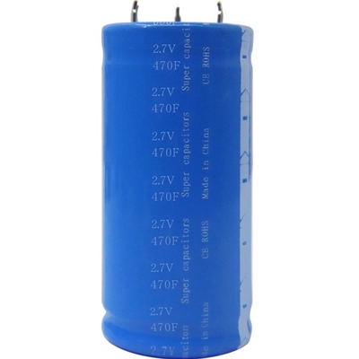 Küçük Hacimli Ultra Kapasitörler 2.7V 470F Yüksek Güç 35x62mm Patlaması Kolay Değil