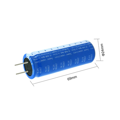 Radyal Tip Ev Aletleri Süper Kapasitör Enerji Depolama Pilleri 4.2V 4000F