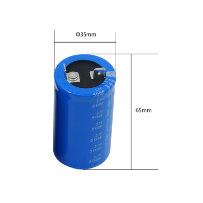 RoHS Snap In Supercapacitor Cell 2.7 Volt 500 Farad Pilleri Değiştirin