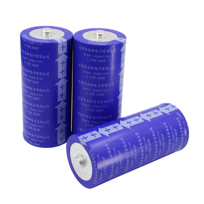 60x136mm Süper Kapasitör Pil 2.7V 3000F Patlamasız Pratik