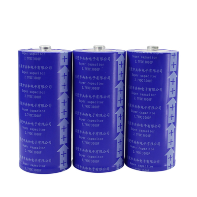 60x136mm Süper Kapasitör Pil 2.7V 3000F Patlamasız Pratik